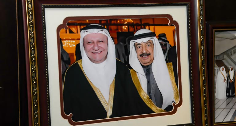 Farouk Almoayyed with Bahrain Prime minister