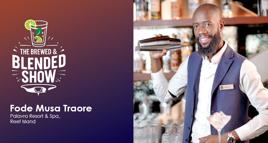Mr. Traore, mixologist at Palavra Resort & Spa in Bahrain