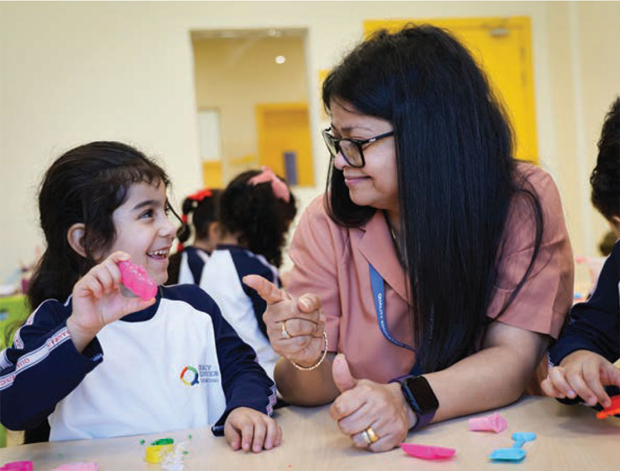 Children exploring at Quality Education School Bahrain