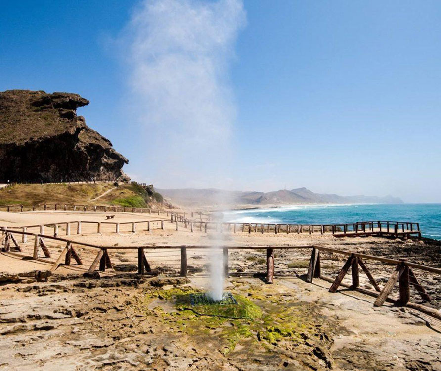 Salalah green mountains during Khareef season
