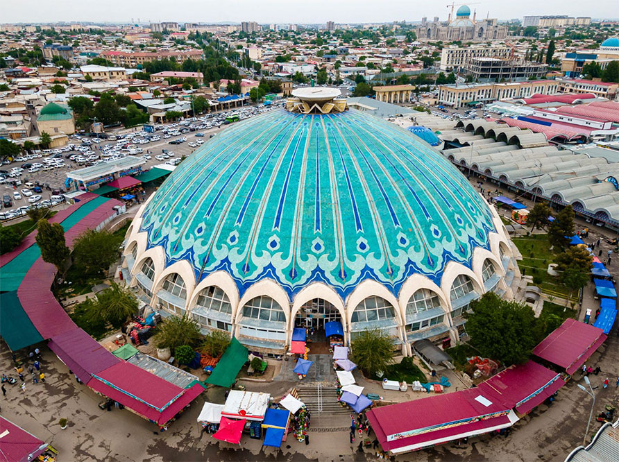 Tashkent markets and metro stations