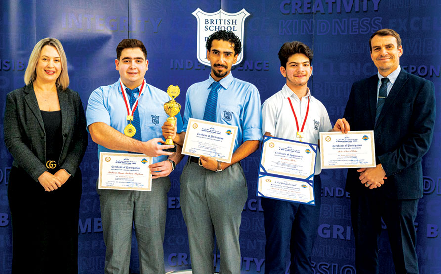 Students learning at The British School of Bahrain