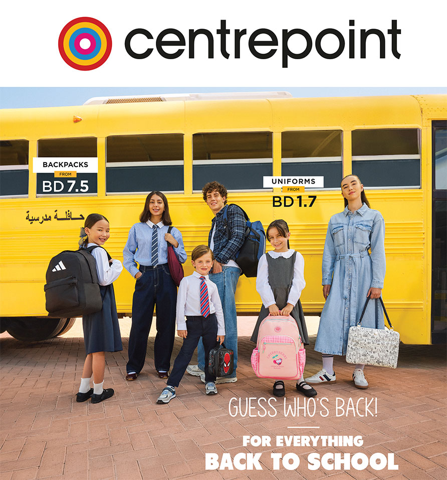 Centrepoint Guess Who’s Back back-to-school campaign in Bahrain
