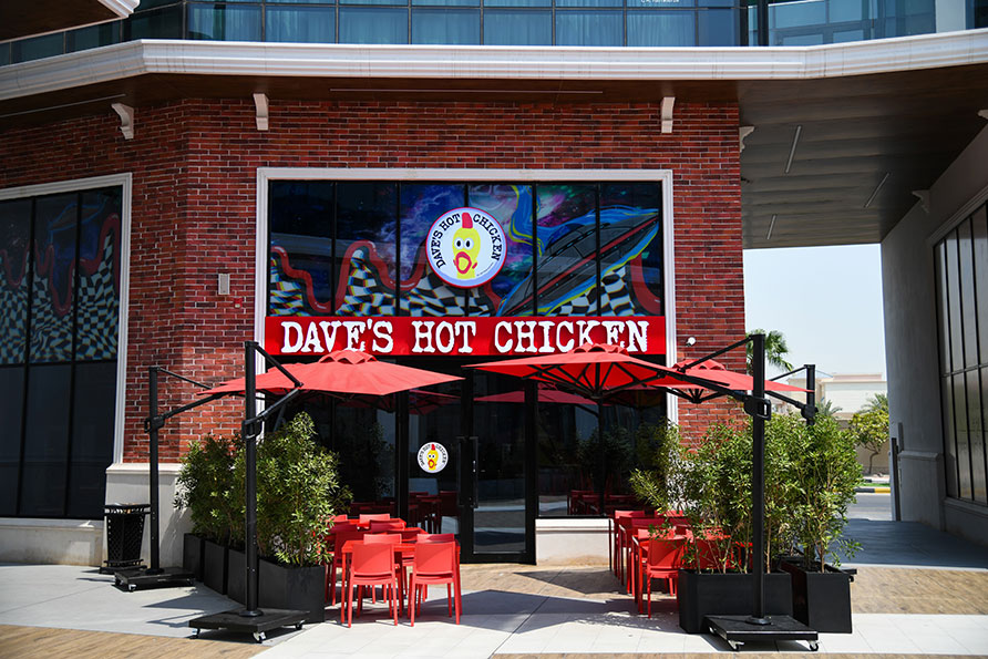Nashville hot chicken at Dave's Hot Chicken Saudi Arabia