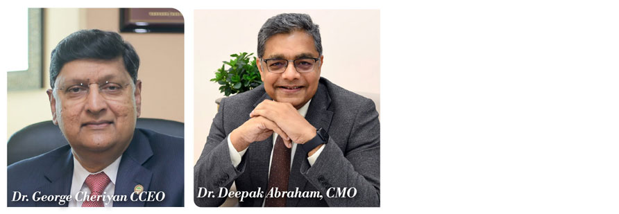 Dr Deepak Abraham and Dr George Cheriyan of American Mission Hospital Bahrain