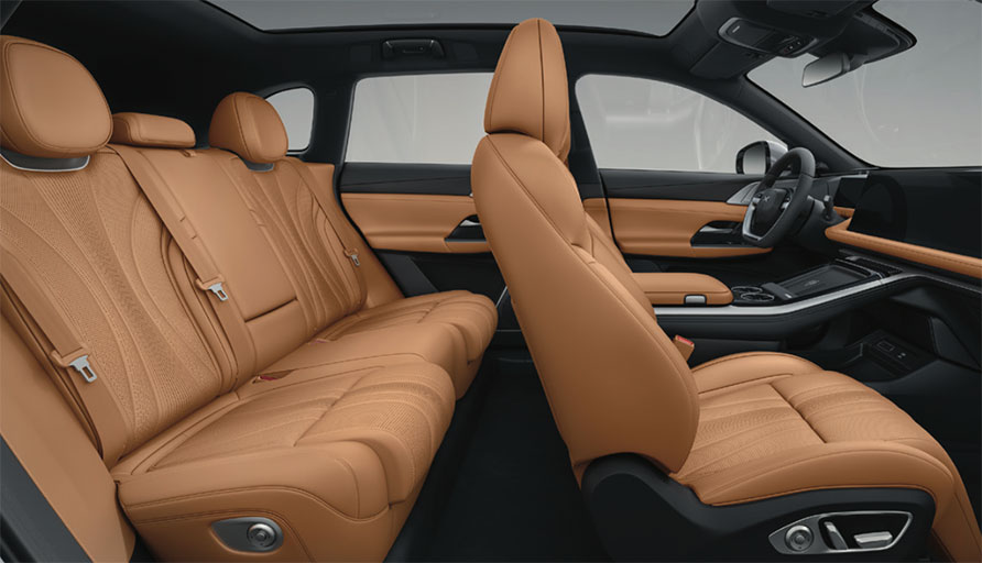 XPENG G9 heated ventilated massage seats