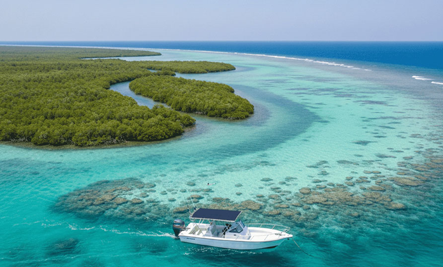 Farasan Islands beaches and Red Sea waters in Saudi Arabia