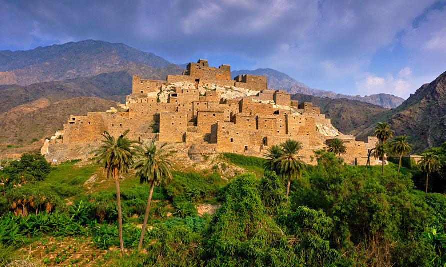 Thee Ain Heritage Village in Al Baha Saudi Arabia