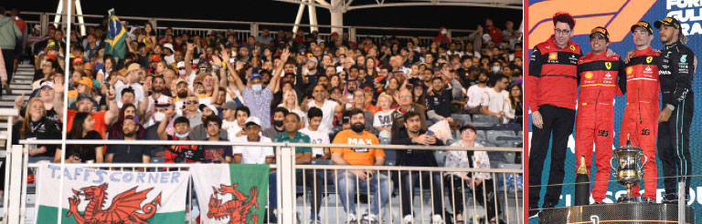 Ferrari celebrates Bahrain Grand Prix one-two finish