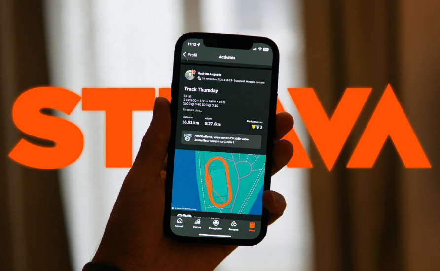Strava running and cycling fitness app