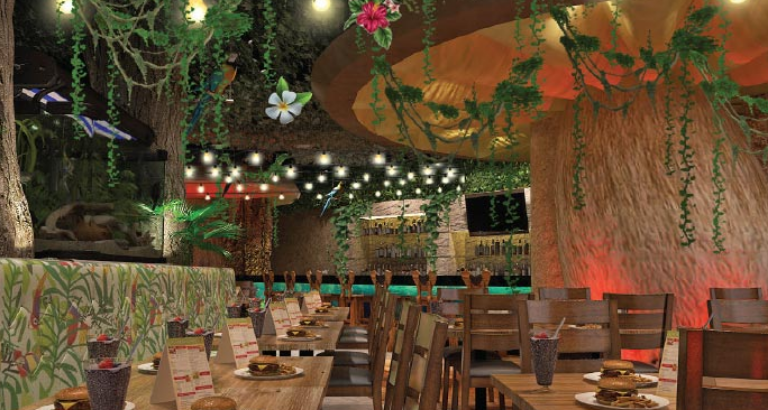 Rainforest Lounge at Gulf Suites Hotel in Amwaj Islands 