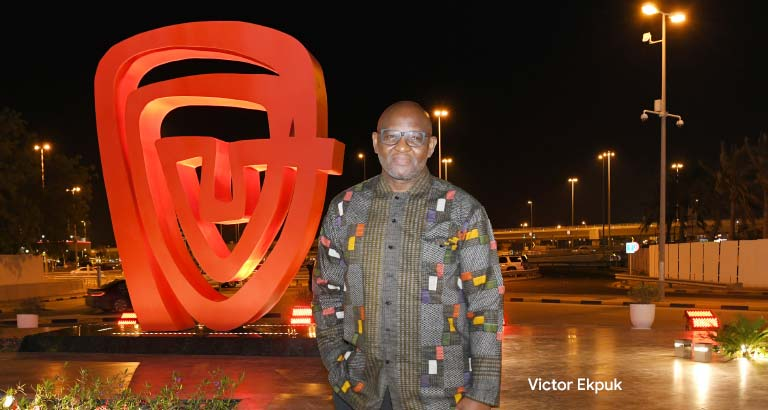 Bahrain sculpture artist victor ekpuk