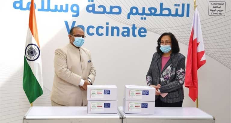 Covishield-AstraZeneca vaccine delivered in Bahrain 