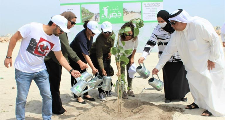 250 Trees Planted In Green Campaign in Bahrain 