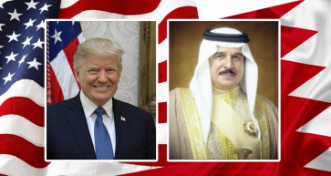 His Majesty King Hamad bin Isa Al-Khalifa and Trump