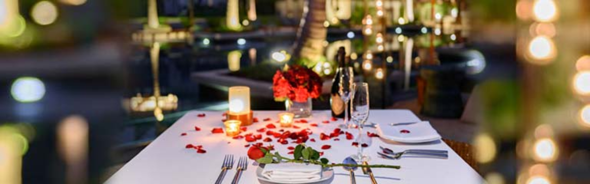 Bahrain Valentines Day Romantic Dinner at Al Hadiqa Pool Cabanas